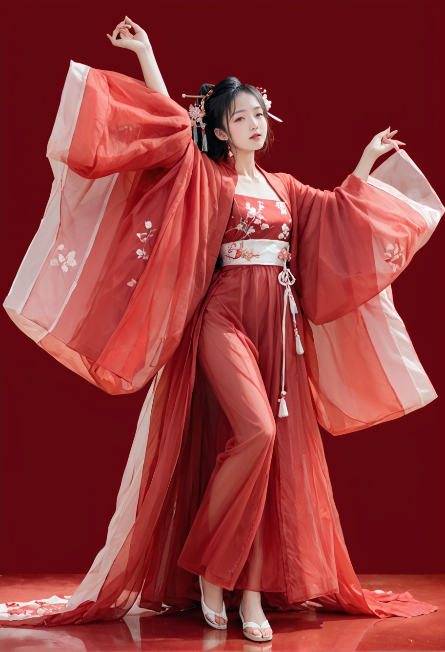 29328-3647860985-red background,full body,,ruanyi0750,hanfu,wide sleeves,red dress,see-through,dancing,Song Mo,_lora_0750 Large sleeve shirt Hanf.png